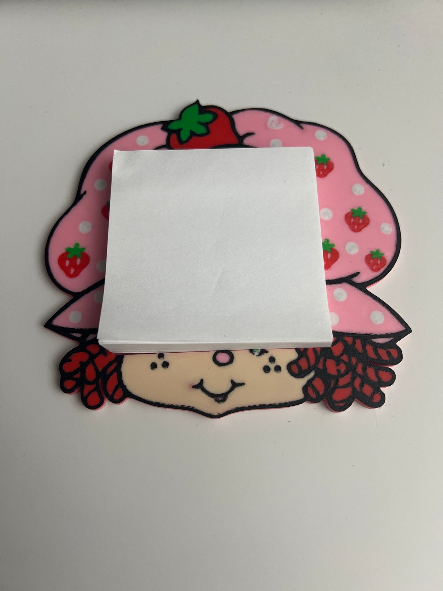 Strawberry shortcake, sticky note holder