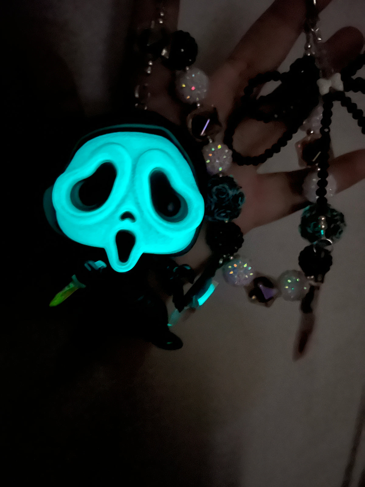 Ghostface purse, charm