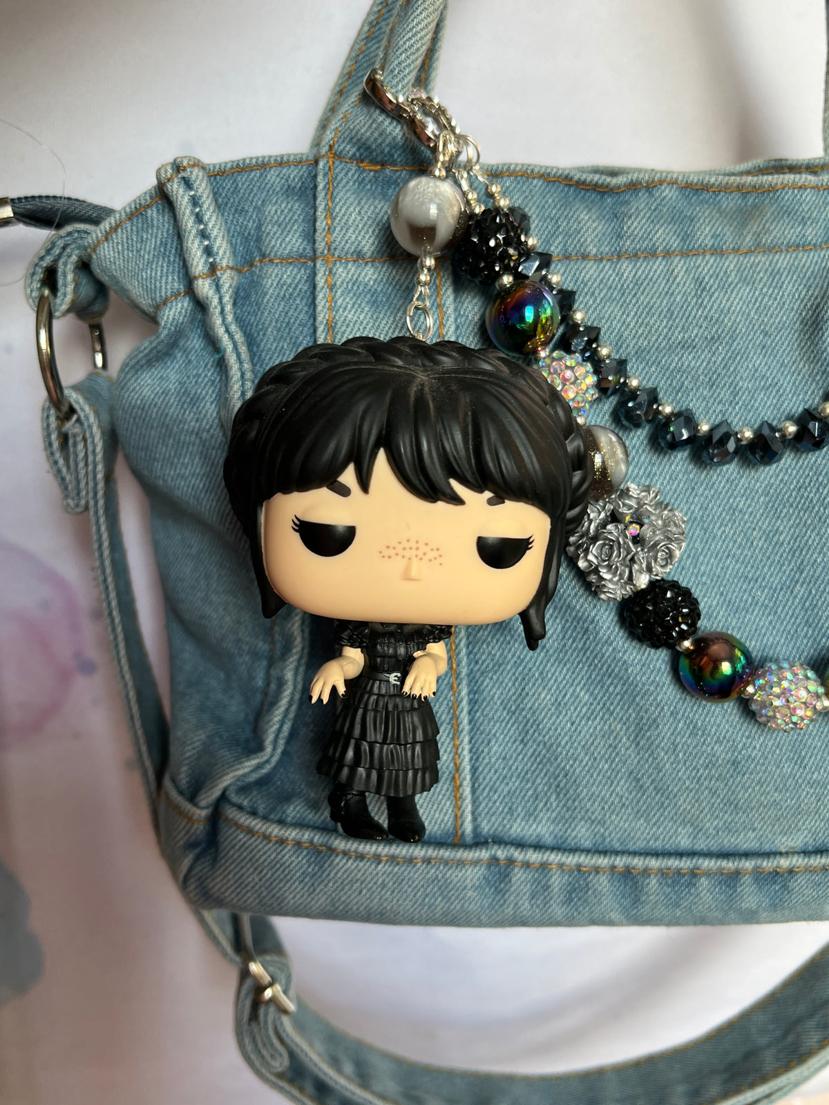Wednesday purse charm