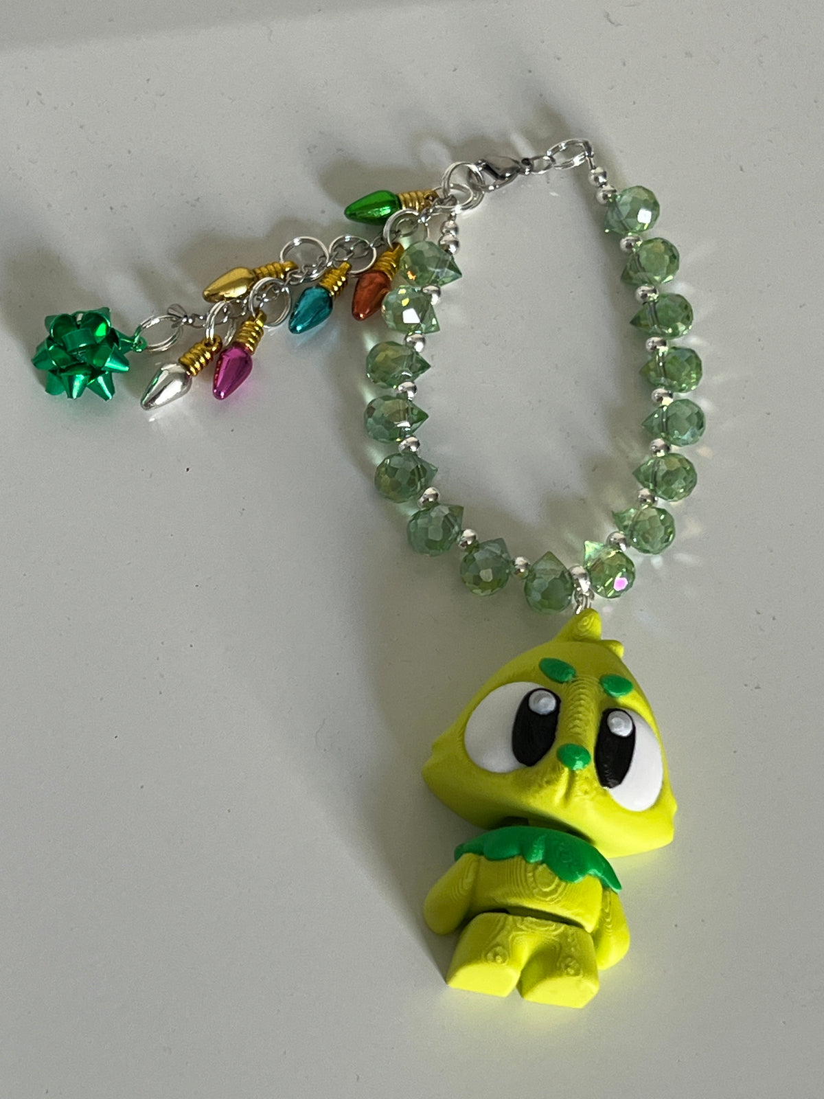 grinch bag charm