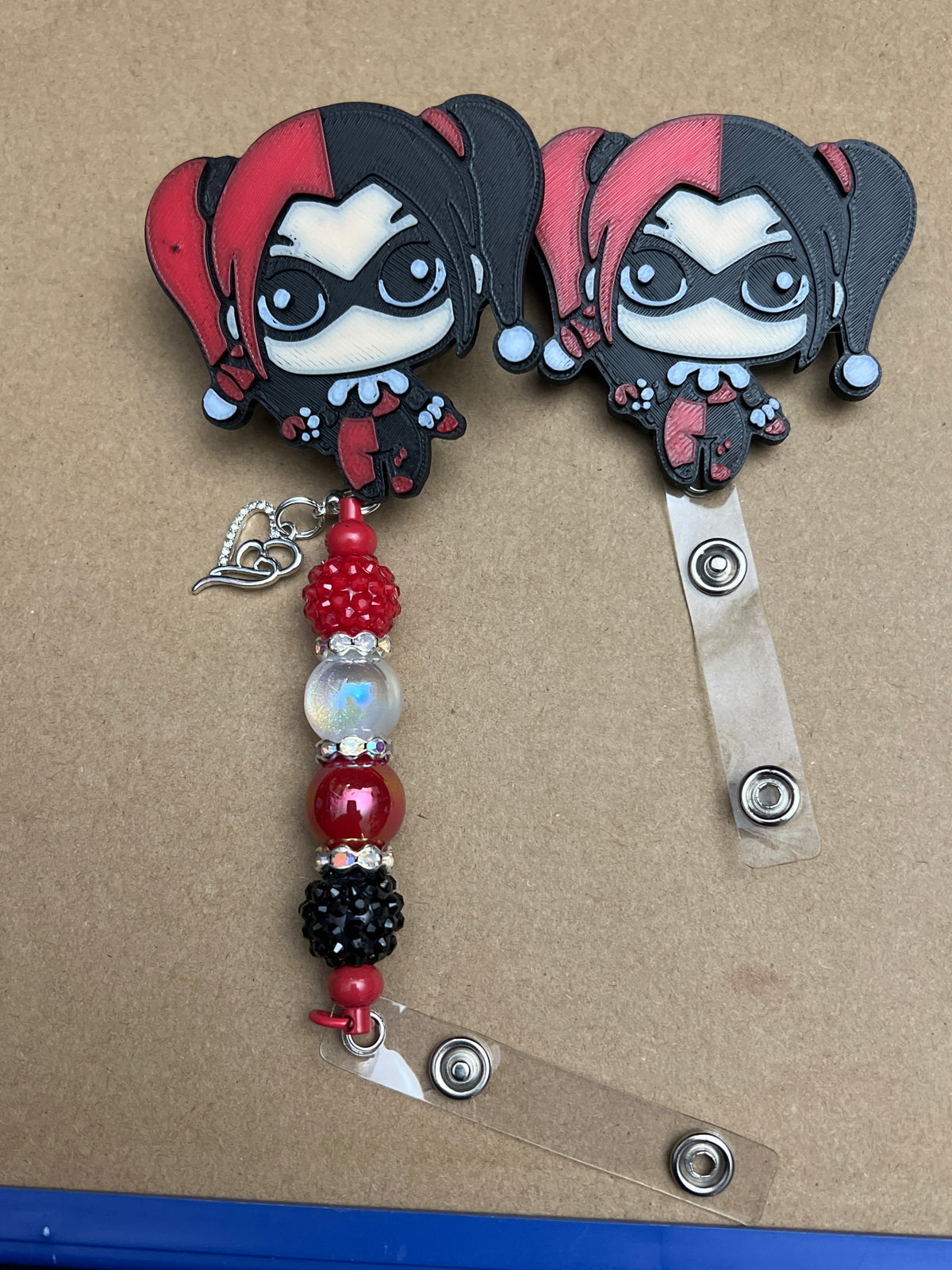 Harley Quinn badge reels