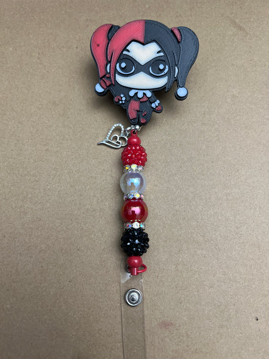 Harley Quinn badge reels