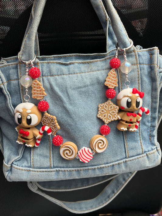 Gingerbread Purse Charm