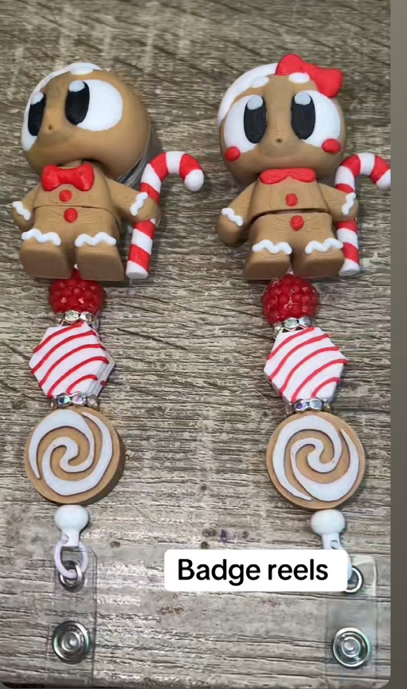Christmas badge reels