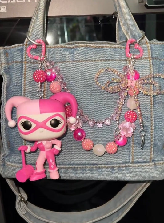 Harley Quinn purse charm
