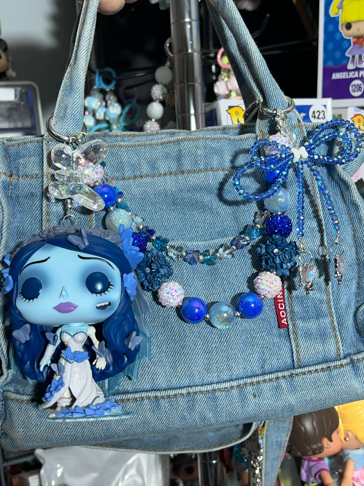 Corpse bride purse charm