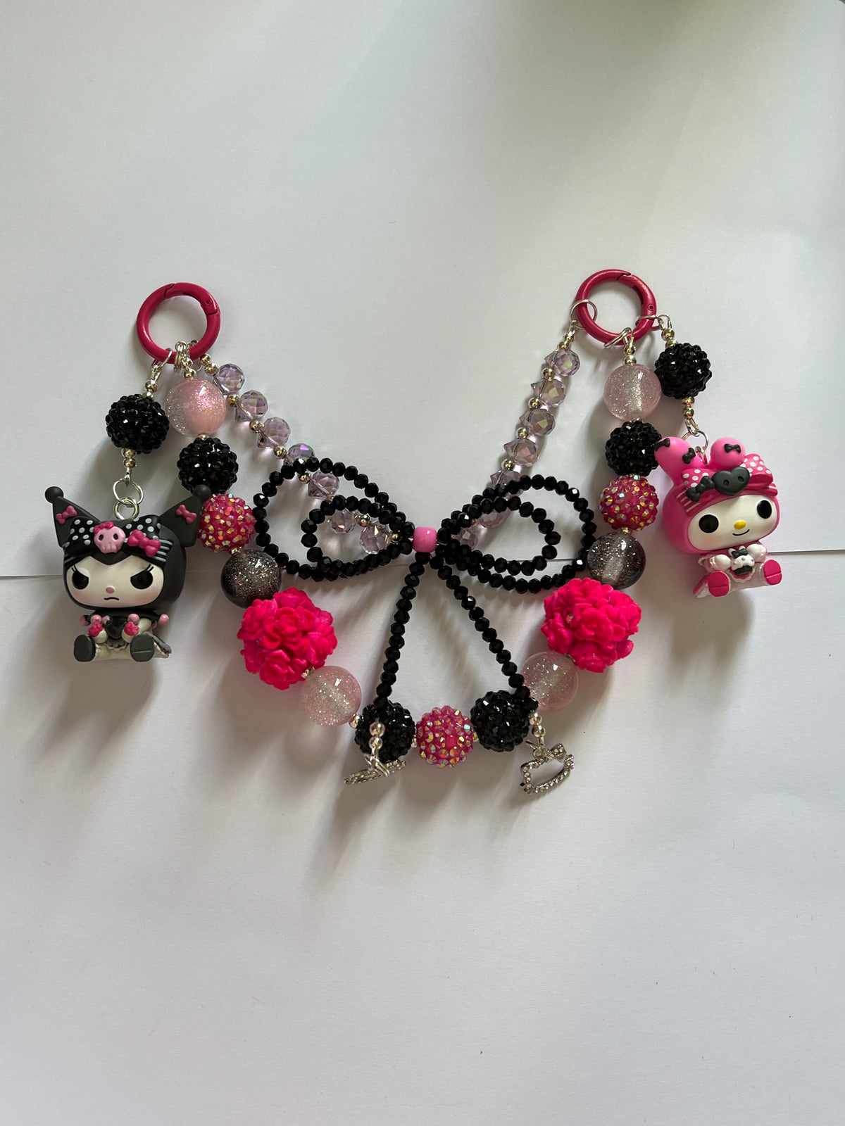 Kuromi & my melody, purse charm