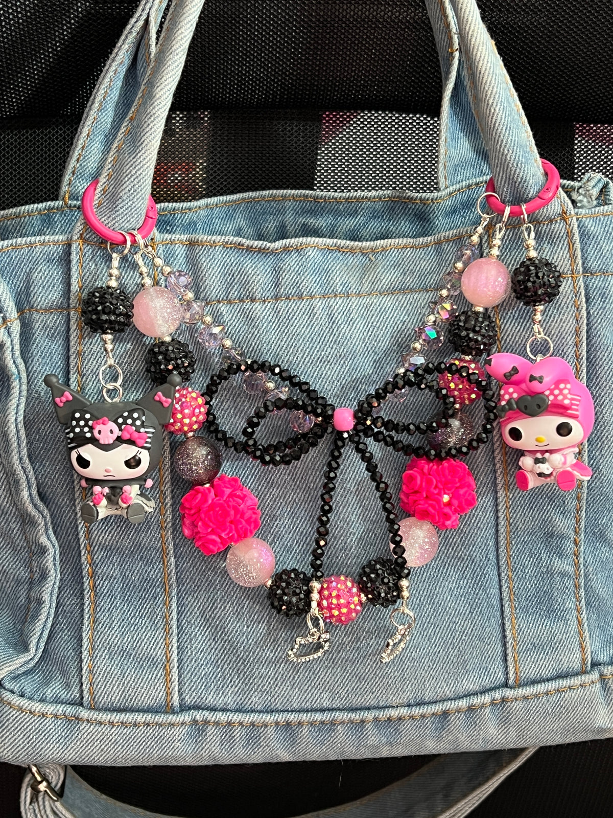 Kuromi & my melody, purse charm