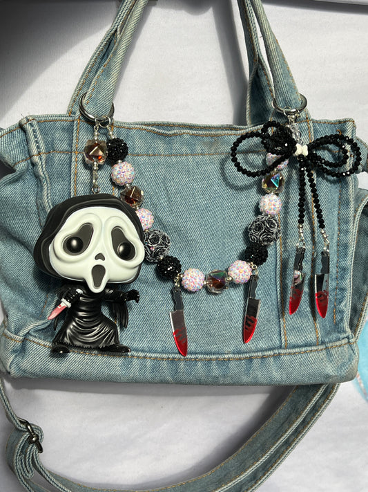 Ghostface purse, charm
