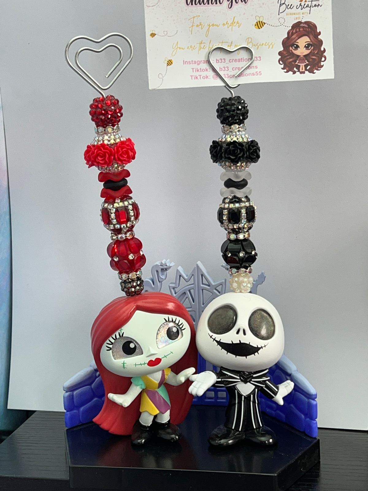 Jack and Sally photo holder