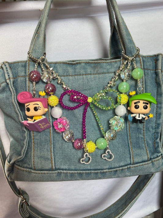 Fairy odd parents purse, charm