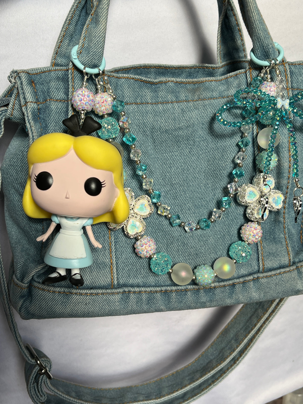 Alice in Wonderland purse charm