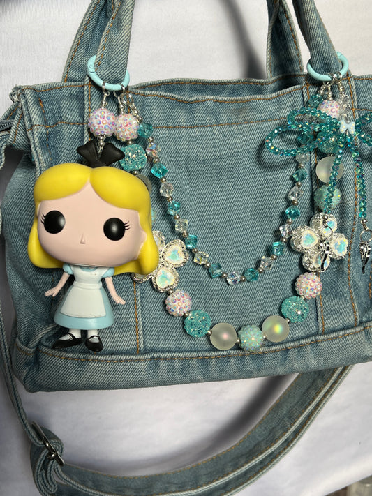 Alice in Wonderland purse charm