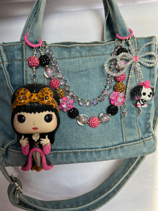 Elvira & Gonk Purse Charm