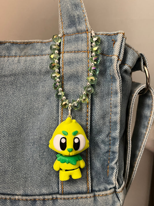 grinch bag charm