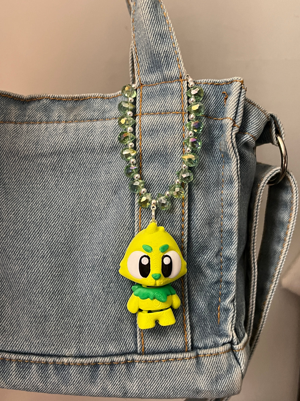 grinch bag charm
