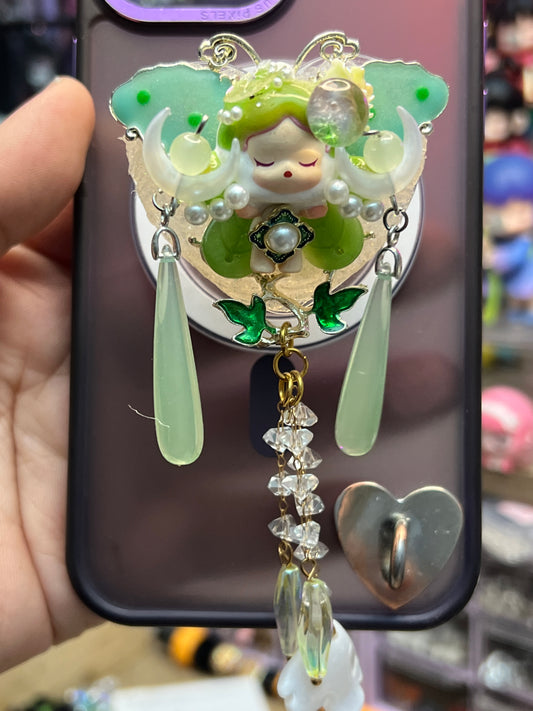 Skull panda green popsocket